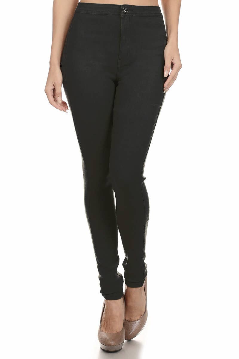 High-waist Super-stretch Skinny Pants