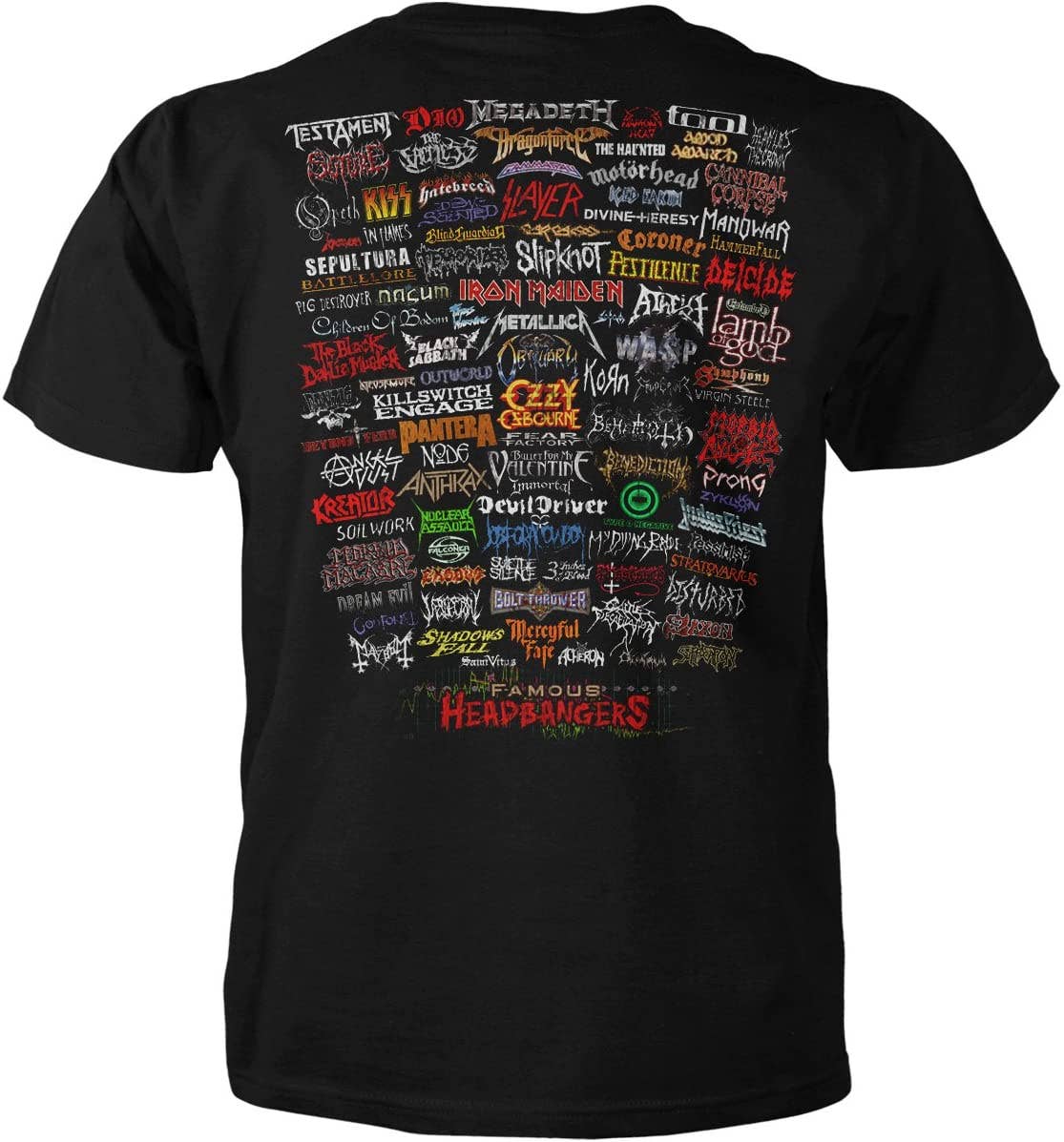 Famous Headbangers - Music Ringspun Cotton T-Shirt